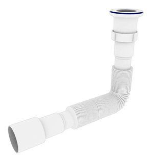 Гофросифон OPTIMUM подовжений 1 1/2&Prime;*40/50 (400-840мм) OPTI 14054