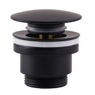 HG15-04A-10-BR-Click-clack--Донний клапан ЛАТУНЬ ,Універсальний, Чорний мат (Box Globus Lux)