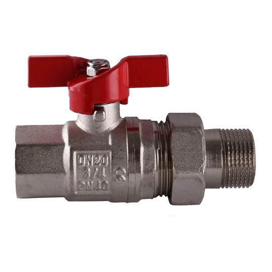 Кран кульовий прямий з американкою SELBA 3/4&Prime; КБ SL1509