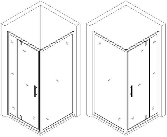 Душова кабіна квадратна без піддона MORAVA N90TB (N90BT) BRAVO (1уп.)