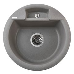 Гранітна мийка Globus Lux GURON сiрий камiнь 480мм-А0005