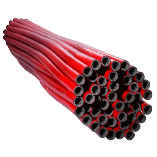 Утеплювач EXTRA червоний для труб (6мм), ф18 ламінований Теплоізол