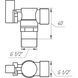 Кран кульовий кутовий SOLOMON 1/2&Prime;х1/2&Prime; A7172