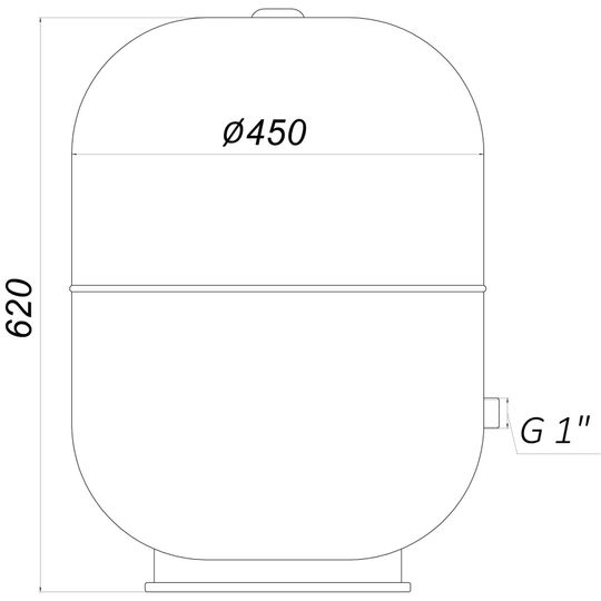 Гідроакумулятор з фіксованою мембраною 80 л ZILMET HYDRO-pro 10bar ( 11A0008000 )