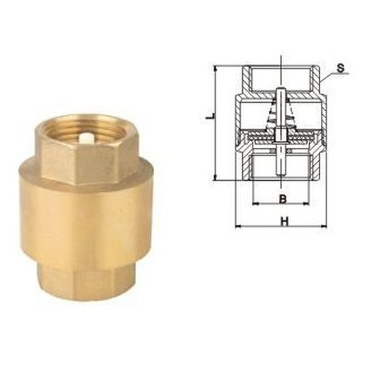 Клапан зворотнього ходу води SOLOMON пл.шт 1/2″ 6020 пласт.шток