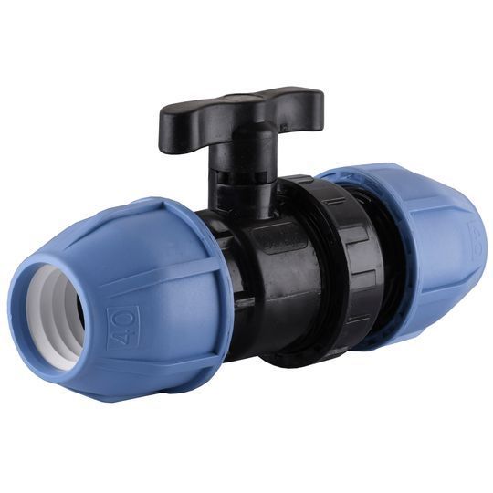 Кран кульовий ПНД Vsplast 40 6001