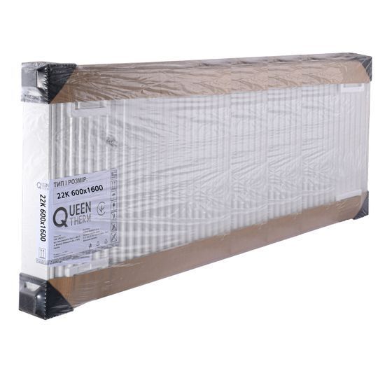 Радіатор сталевий панельний QUEEN THERM 22 бок 600х1600