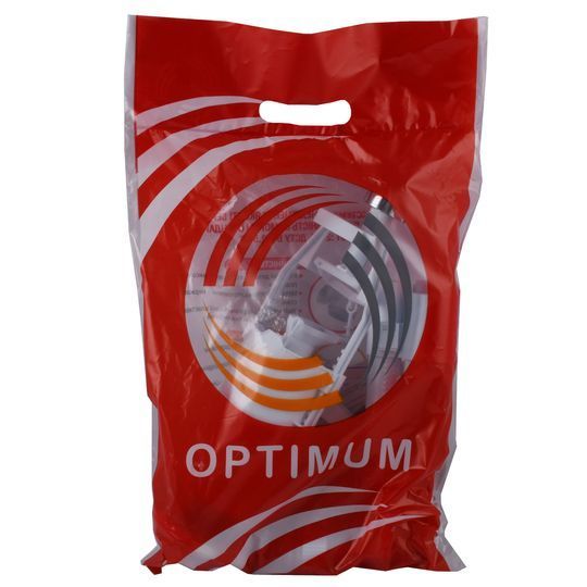 Набір для бачка унітазу OPTIMUM бок підв пласт 1/2&Prime; з подвійним режимом зливу і хром кнопкою OPTI 1110