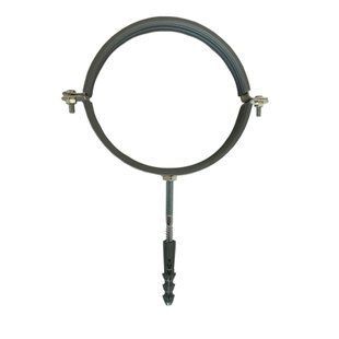 Хомут в зборi CR 4&Prime; (109-116мм) з гвинтом-шурупом 8*100 та дюбелем в уп., сірий