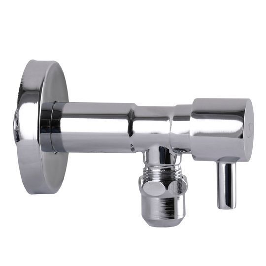 Кран напівобертовий кутовий з цангою SOLOMON 1/2&Prime;х 3/8&Prime; Lazer 7076