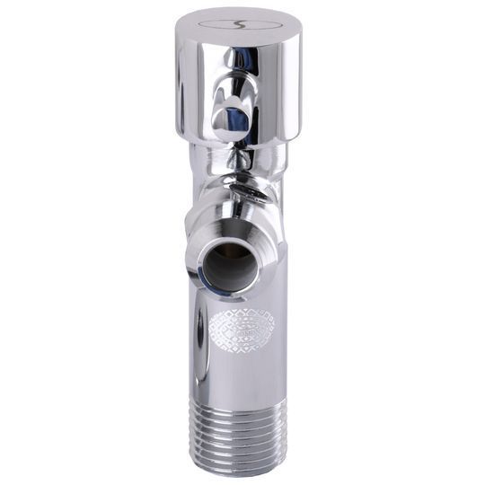 Кран напівобертовий кутовий з цангою SOLOMON 1/2&Prime;х 3/8&Prime; Lazer 7076