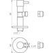Кран напівобертовий кутовий з цангою SOLOMON 1/2&Prime;х 3/8&Prime; Lazer 7076
