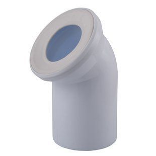 Коліно OPTIMUM для унітазу 45 &deg; D110 пластик OPTI 31410/227