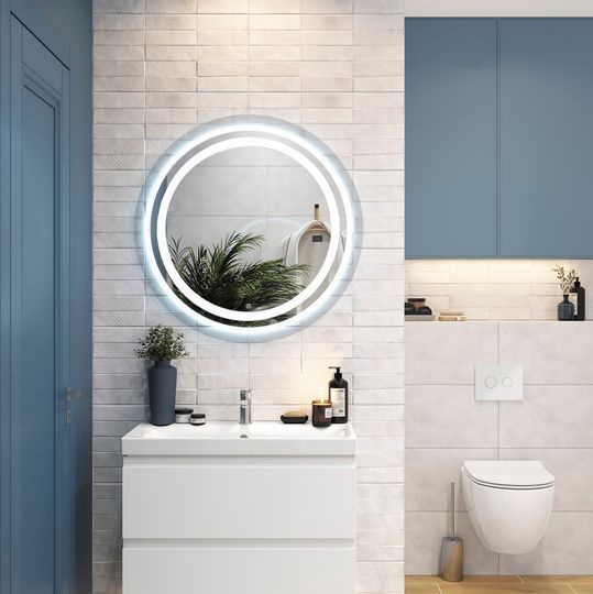 Дзеркало UNIO MRR-09 RND-S 700 x 700 mm LED FL з сенсором
