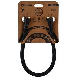 Шланг водяний TUCAI TAQ PREMIUM GRIF 1/2&Prime;x1/2&Prime; BВ 0,5м.АНТИКОР. ACB HG-1212-500 (Чорний Мат) 209970