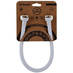 Шланг водяний TUCAI TAQ PREMIUM GRIF 1/2&Prime;x1/2&Prime; BВ 0,3м.АНТИКОР. ACB HG-1212-300 (Білий Мат) 209971