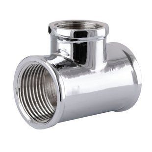 Трійник SOLOMON 1&Prime;х1/2&Prime;х1&Prime; ВВВ хром 8202