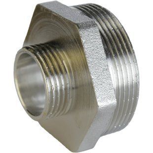 Ніпель редукційний 1 1/2"х 3/4"ЗЗ нікельований А0510А(нк)