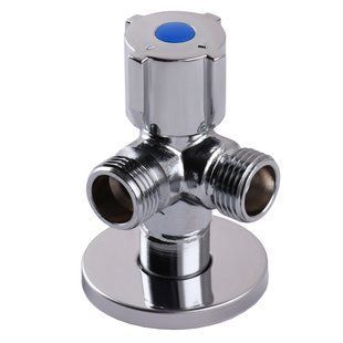 Кран кульовий кутовий подвійний SELBA 1/2&Prime;х 1/2&Prime;х1/2&Prime; DOUBLE (SL1588)