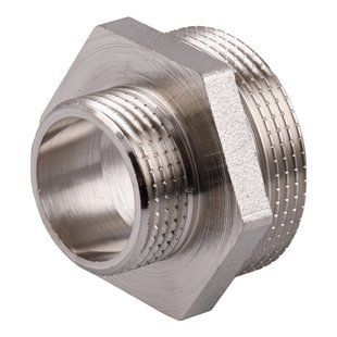 Ніпель редукційний 1 1/2&Prime;х1&Prime;ЗЗ нікельований NN752S OPTIMUM