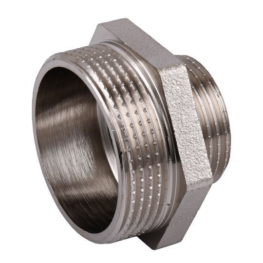 Ніпель редукційний 1 1/2&Prime;х1&Prime;ЗЗ нікельований NN752S OPTIMUM