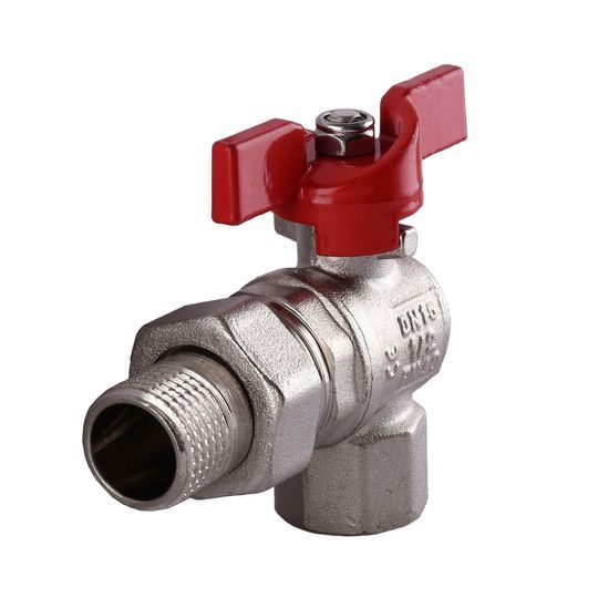 Кран кульовий кутовий з американкою SELBA 1/2&Prime; SL1543