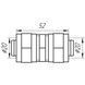 Муфта проміжна APE ITALY 703 L 20x20