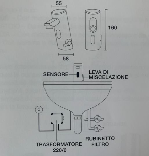 Змішувач інфрачервоний для умивальника TREMOLADA TREMO-8503