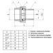 Згінамериканка прямий PROFESSIONAL 3/4&Prime; НІКЕЛЬ QP160