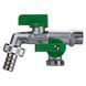 Кран ARCO кульовий для поливу подвійний 1/2&Prime;x3/4&Prime;x3/4&Prime; 00472