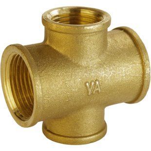 Хрестовина редукційна 3/4&Prime;х1/2&Prime;х3/4&Prime;х1/2&Prime;ВВВВ латунна А4606А
