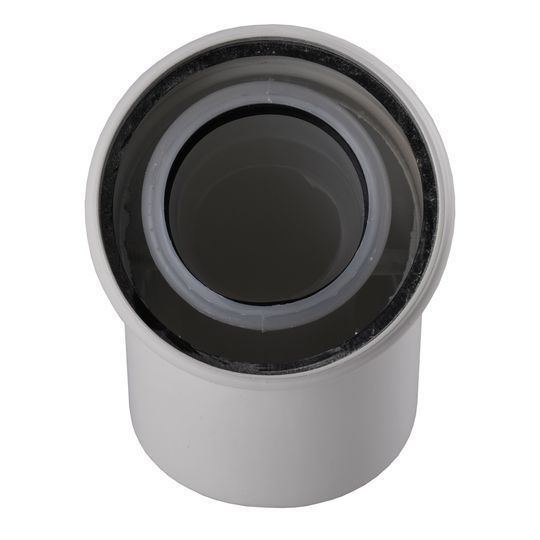Коліно 45 градусів, d=60/100 mm CE.00.30 C Конденсаційне