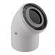 Коліно 45 градусів, d=60/100 mm CE.00.30 C Конденсаційне