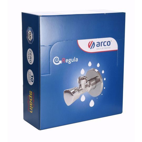 НАБІР Кран вентильний кутовий ARCO 1/2&Prime;х1/2&Prime; ZENIT REGULA Z0912 30шт. VTQ005