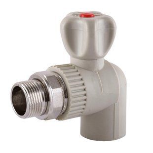 Кран радіаторний кутовий Vsplast PPR ф20x1/2&Prime; 2026