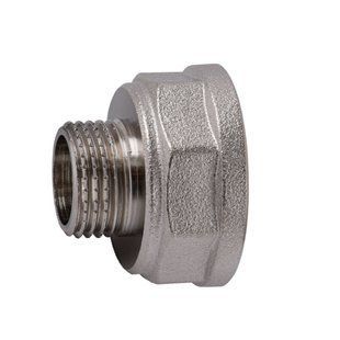 Перехідник редукційний 1&Prime;х1/2&Prime;ВЗ нікельований восьмигранний NK533O OPTIMUM