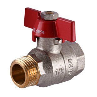 Кран кульовий прямий SOLOMON 1/2&Prime; ЗВ КБ PN30 B1015