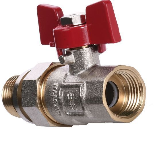 Кран кульовий прямий з американкою WATERVALVE Q003 NV-V123 1/2&Prime; ЗB