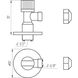 Кран шаровый угловой с цангою SOLOMON 1/2″х3/8″ A7032