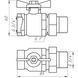 Кран кульовий прямий з американкою ARCO 3/4&Prime; SENA 154104