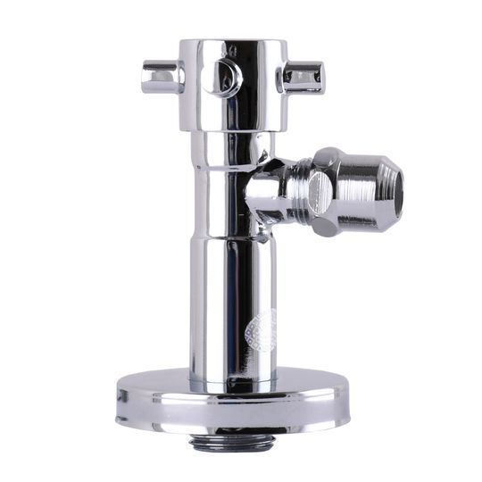 Кран напівобертовий кутовий з цангою SOLOMON 1/2&Prime;х 3/8&Prime; Retro 7077