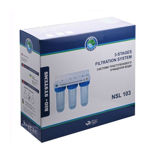 Система 3-х ступеневого очищення Bio+ systems NSL103, 1&Prime;