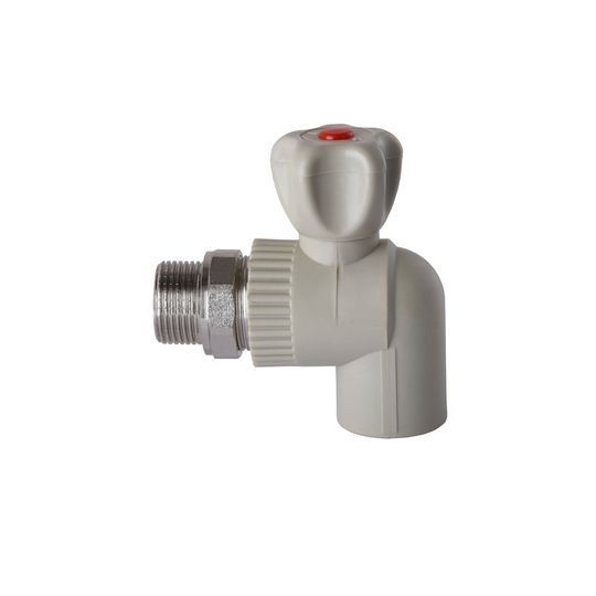 Кран радіаторний кутовий PPR ф25x3/4&Prime; 2026