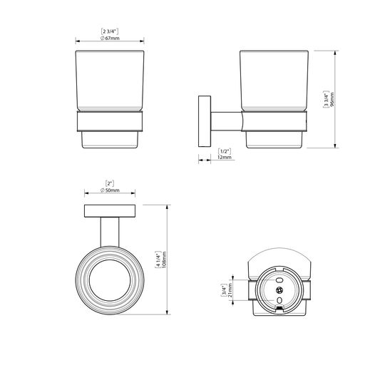 Набір аксесуарів для ванної SONIA ASTRAL KIT BLACK ( 6 предметів) 185214