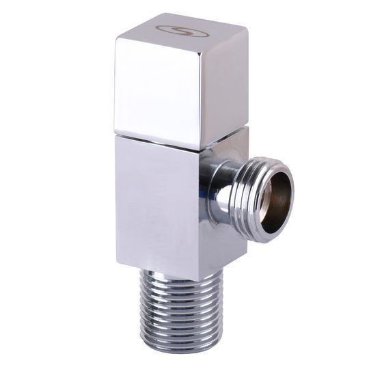 Кран напівобертовий кутовий SOLOMON 1/2&Prime;х3/4&Prime; CUBE 7078