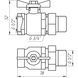 Кран кульовий прямий з американкою ARCO 1/2&Prime; SENA 154103