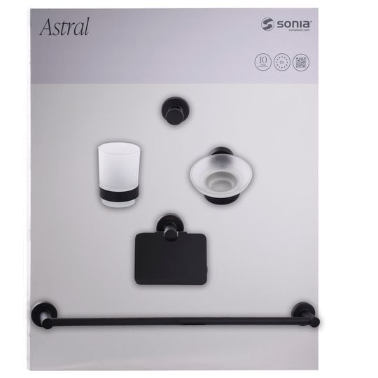 Набір аксесуарів для ванної SONIA ASTRAL KIT BLACK ( 5 предметів) 185788