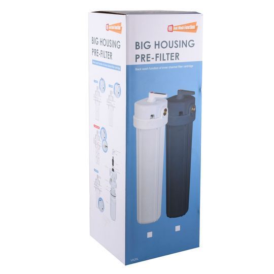 Фільтр-колба + ПП картридж Big Blue 20&Prime;, 1&Prime; NEW (функція зворотньої промивки)