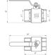 Кран кульовий прямий SELBA 1″ ВВ КР SL1506