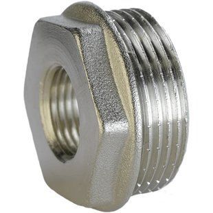 Футорка 1 1/2"х 3/4"ЗВ нікельована А0753А(нк)